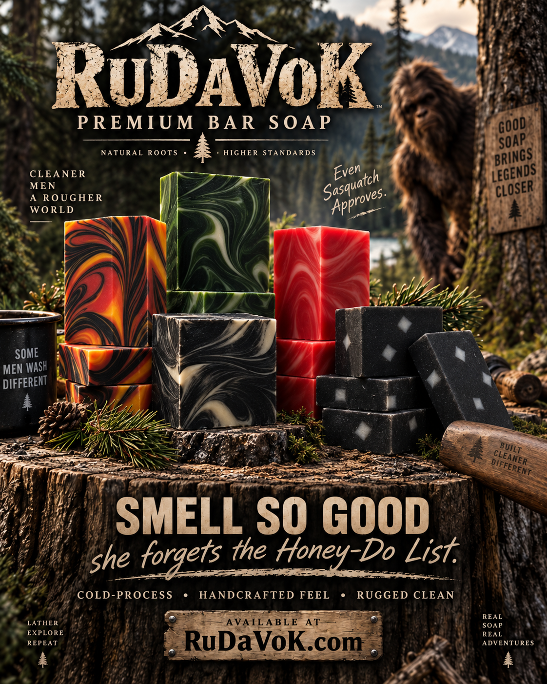 RuDaVoK Premium Cold-Process Bar Soap
